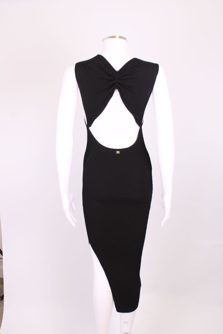 Pinko S/S Rib Knit Dress Black S