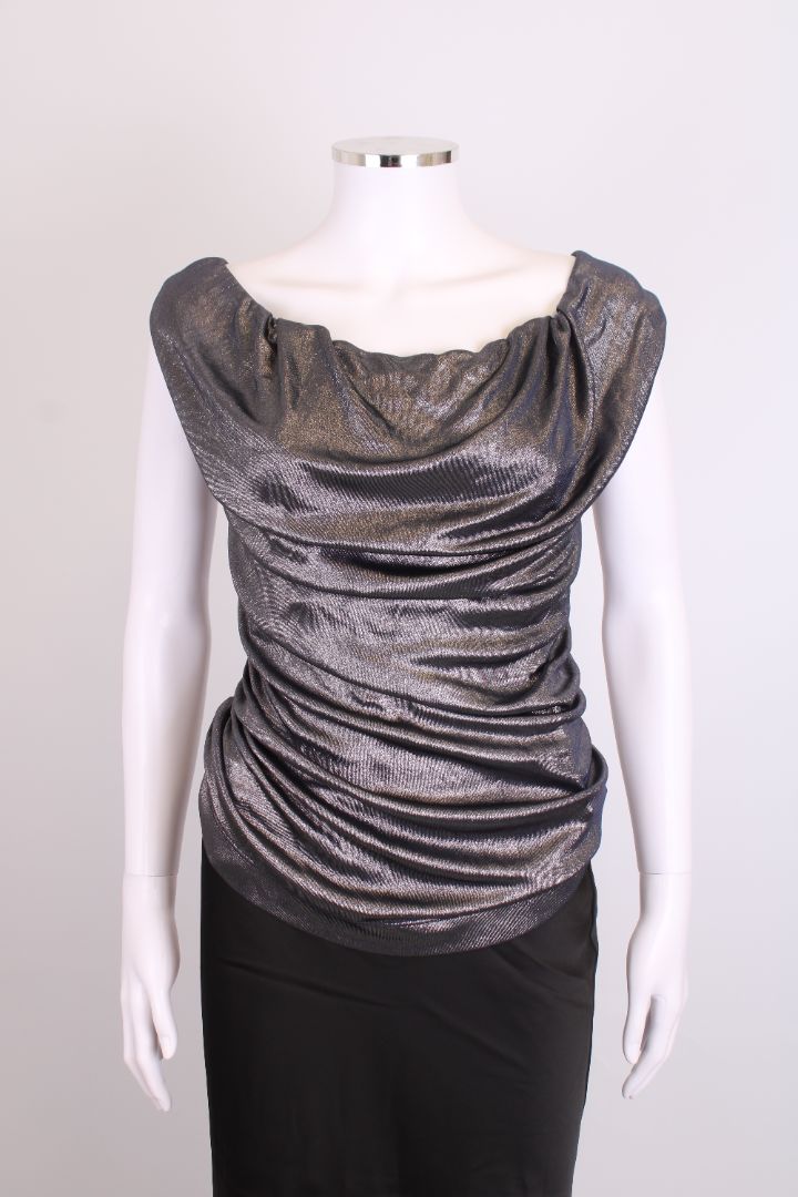 Vivienne Westwood S/S Draped Top Silver S