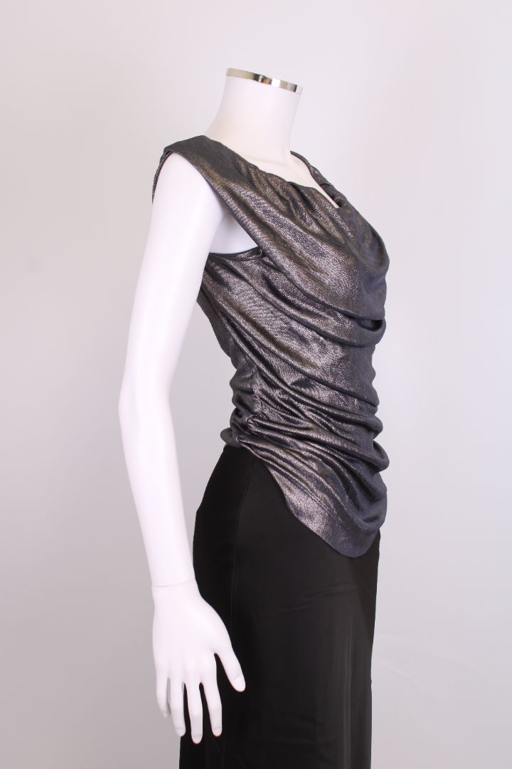 Vivienne Westwood S/S Draped Top Silver S
