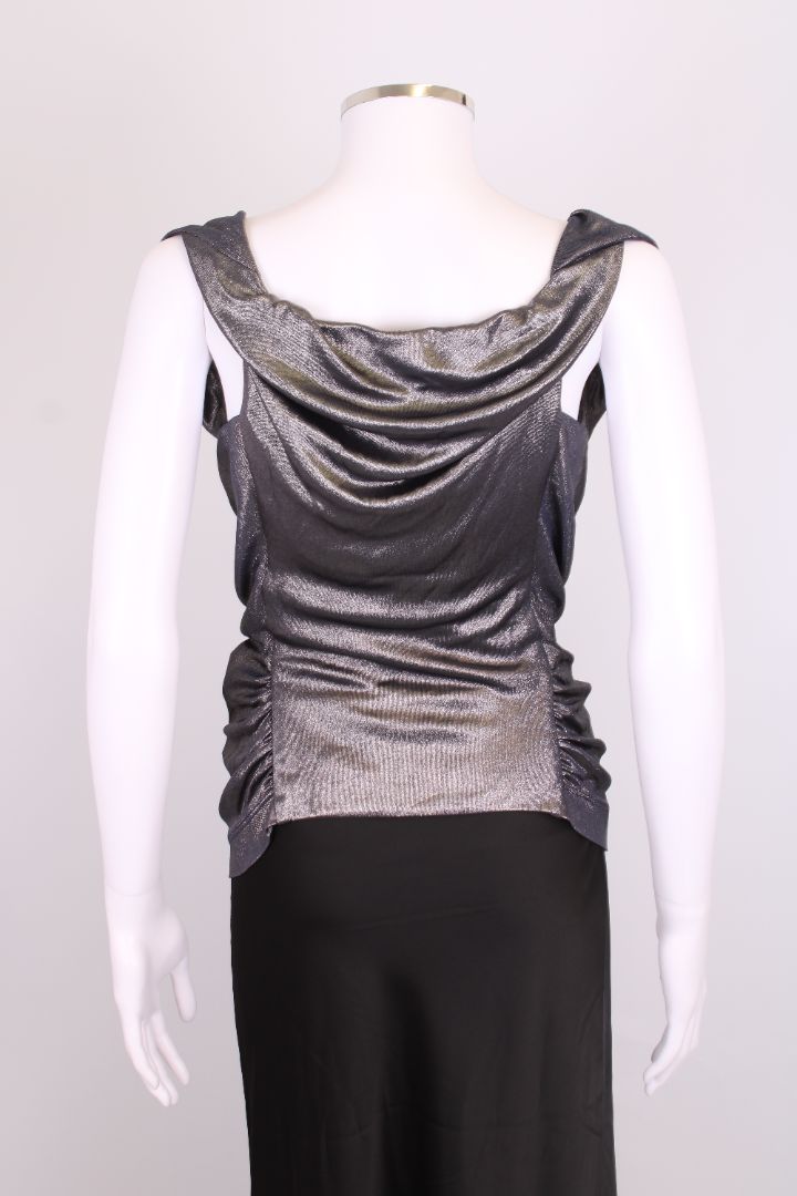 Vivienne Westwood S/S Draped Top Silver S