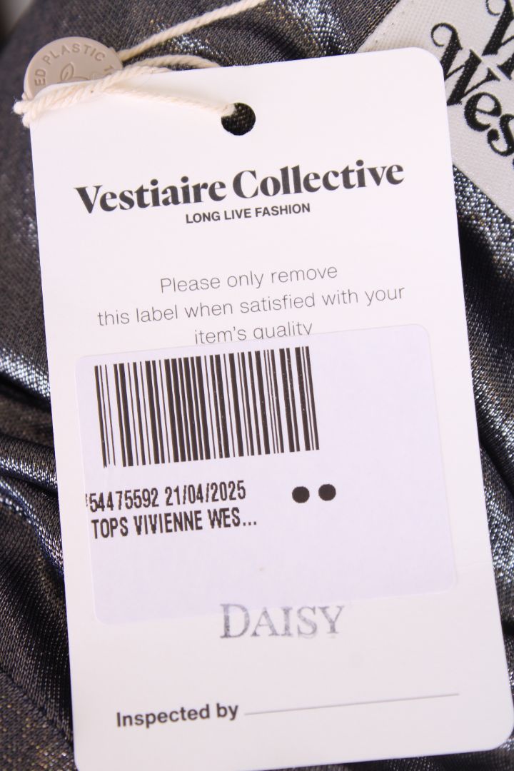 Vivienne Westwood S/S Draped Top Silver S