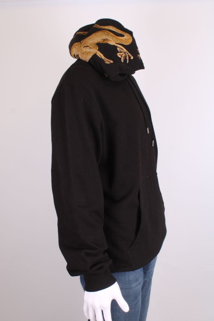 Maharishi Dragon Applique Hoodie Black L