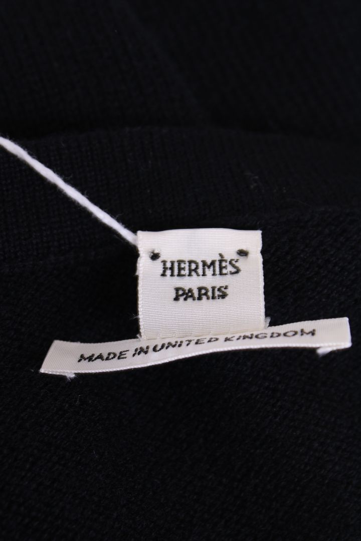 Hermes S/S Knit Jumper Black 8