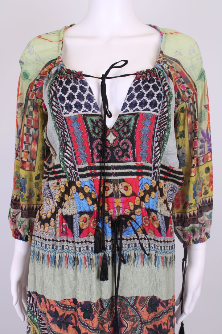 Etro L/S Print Dress Multi Coloured 10