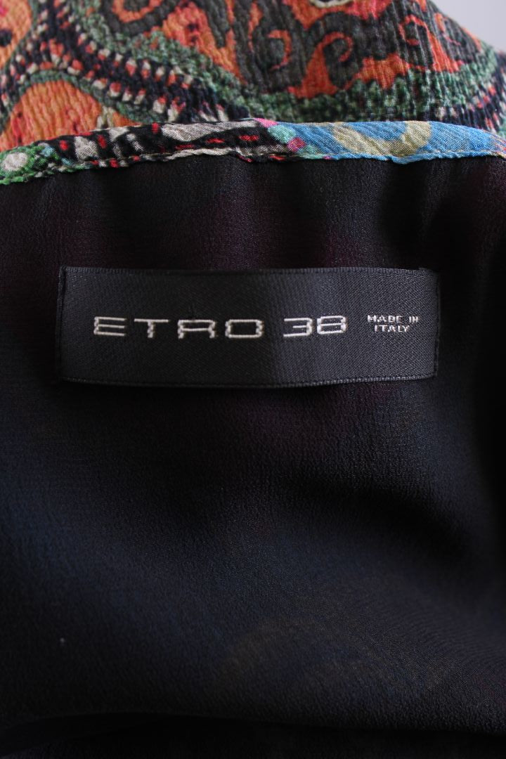 Etro L/S Print Dress Multi Coloured 10