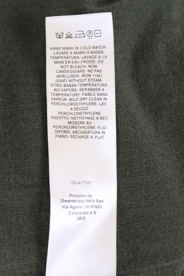 Rick Ownes Long Waterfall Cardigan Khaki XS