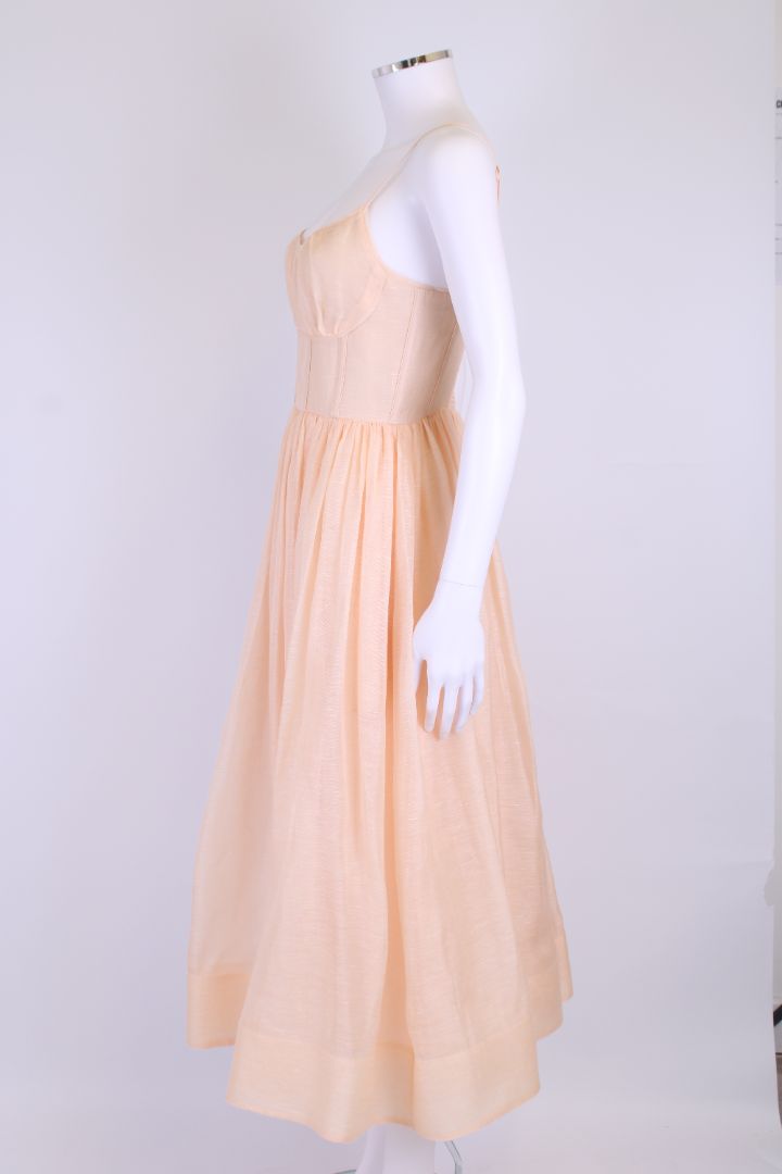 Zimmermann S/S Corseted Dress Peach S