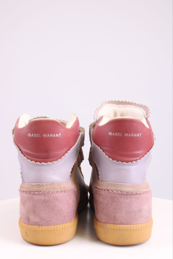 Isabel Marant High Top Trainers Lilac/ Pink 38