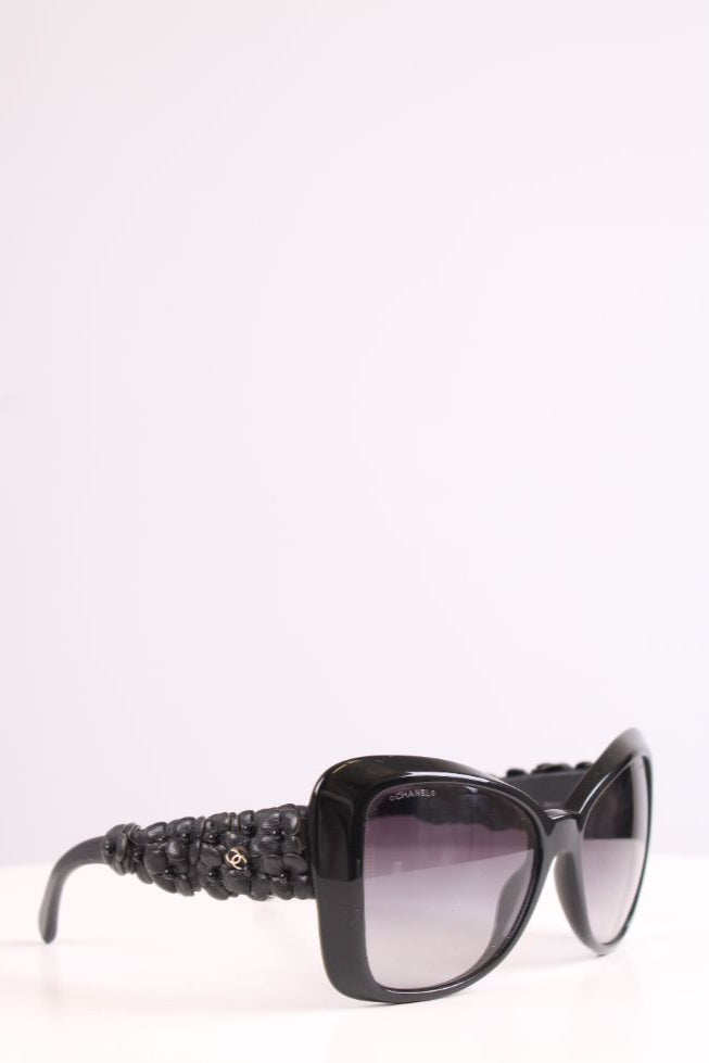Chanel Camelia Sunglasses Black