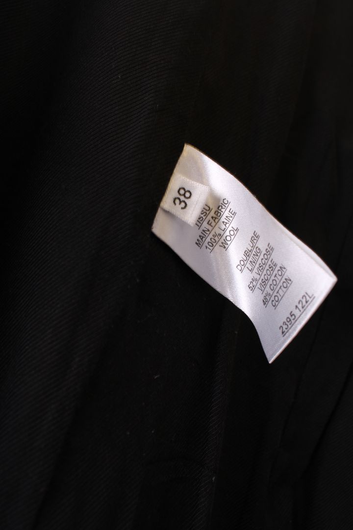 Balmin Double Breasted Button Coat Black M