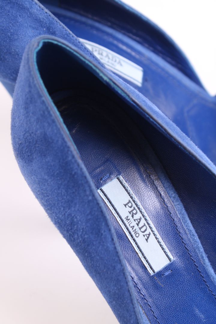 Prada Suede heels Blue 38.5