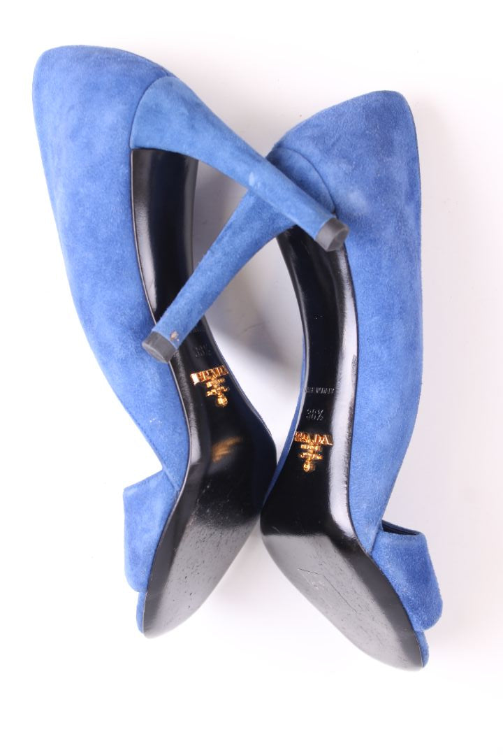 Prada Suede heels Blue 38.5