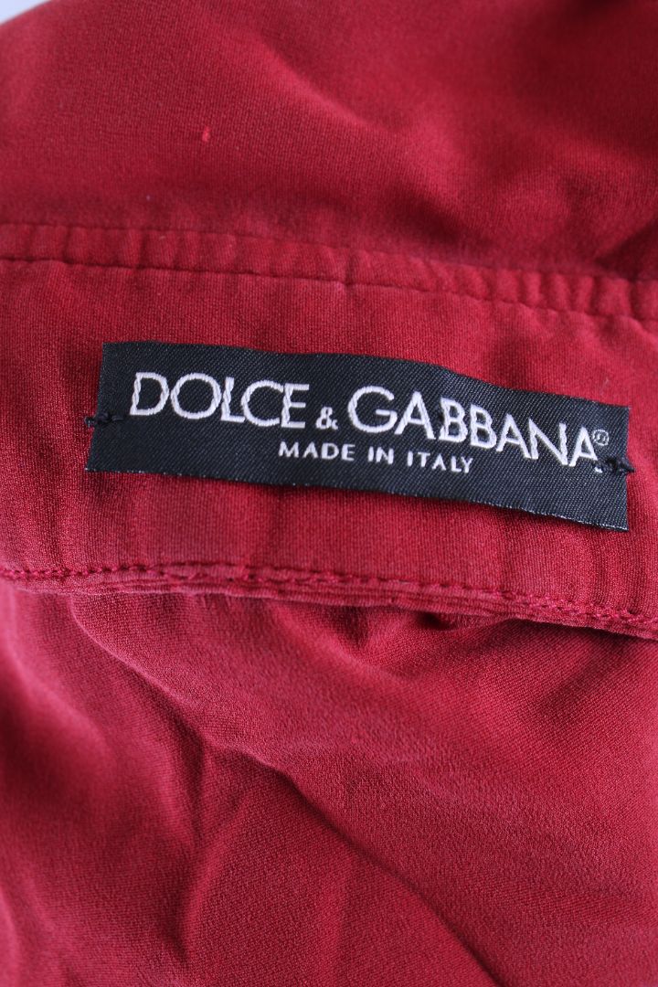Dolce & Gabbana L/S Silk Shirt Red S