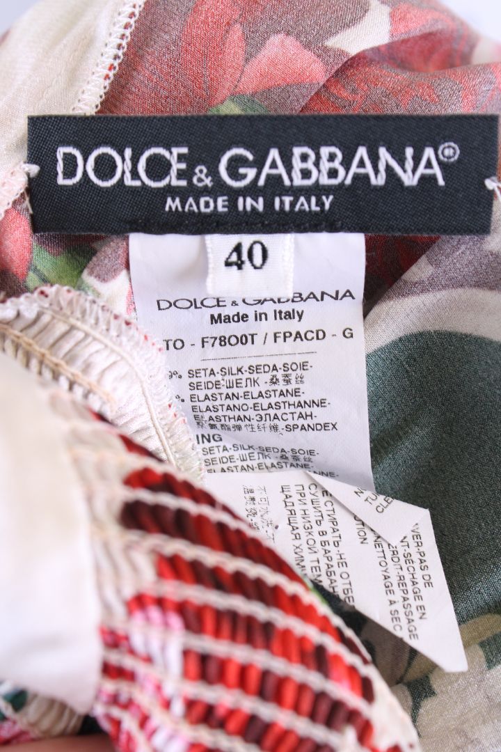 Dolce & Gabbana S/S Print Camisole White/ Red M
