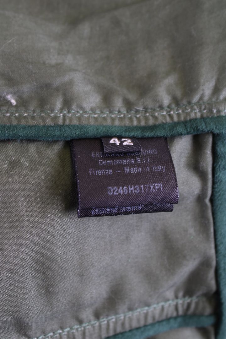 Ermanno Scervino Snake Skin Biker Jacket Green/ Beige S