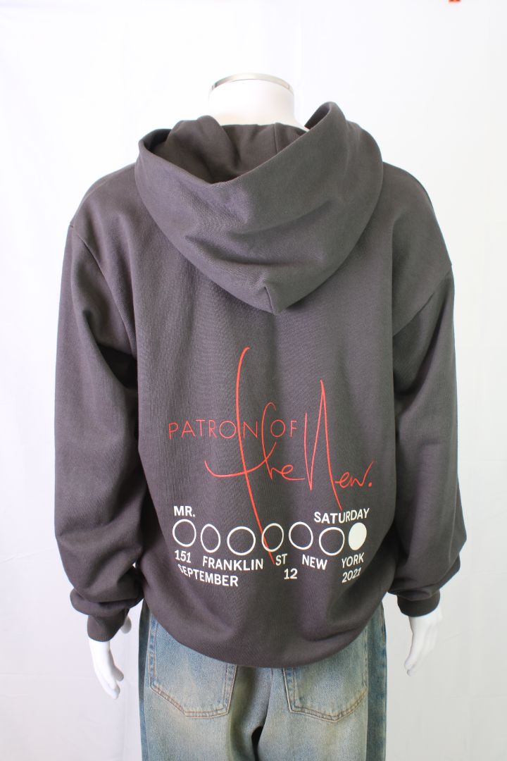 Mr Saturday Good Luck Applique Logo Hoodie Grey L