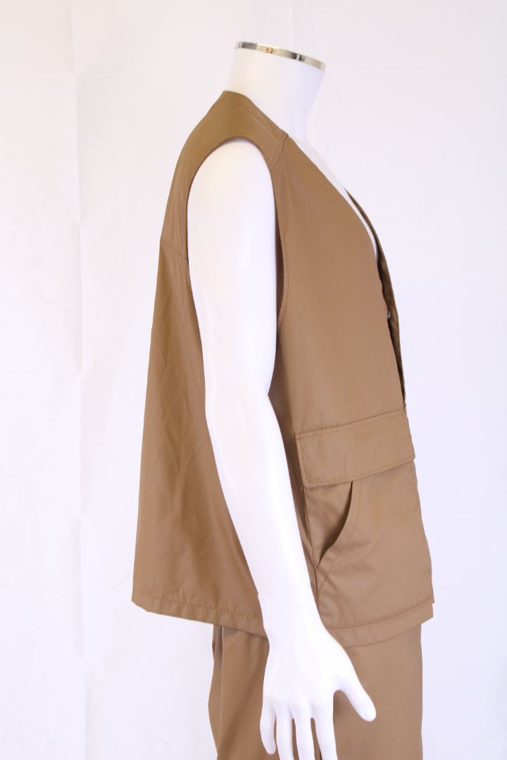 Prada Nylon Waistcoat/ Trouser Co-Ord Tan XL