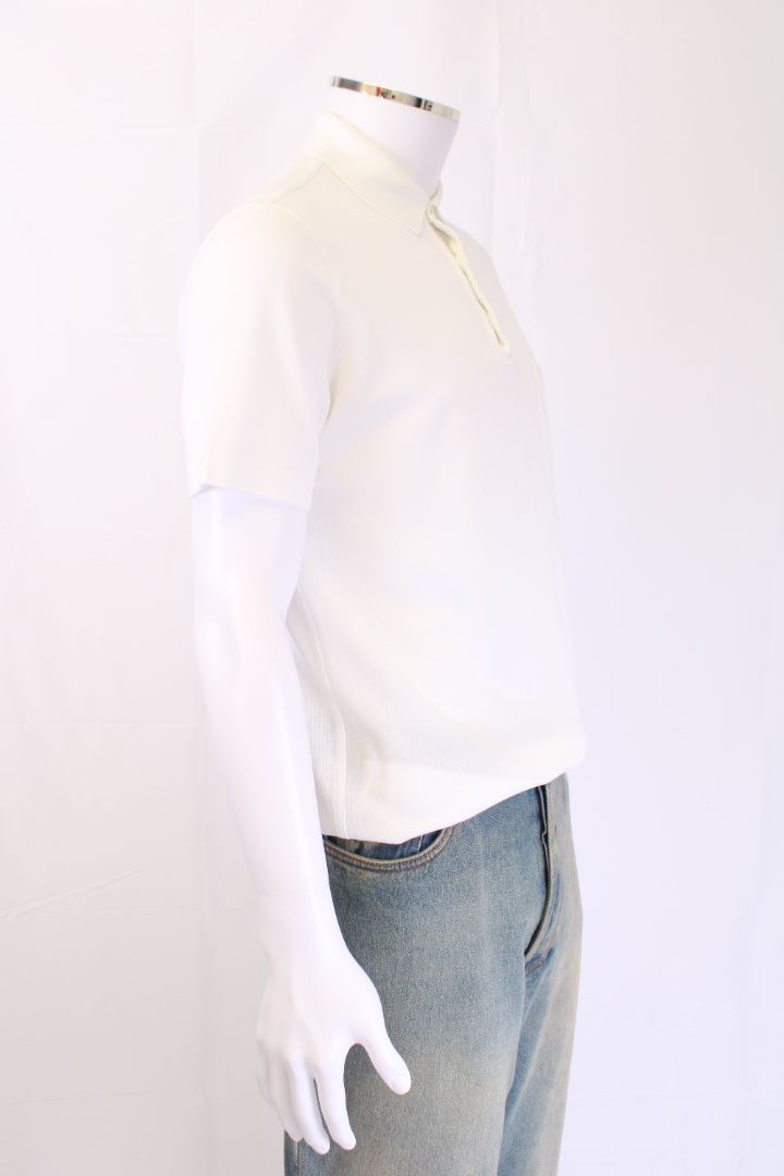 Hermes S/S Polo Top White M