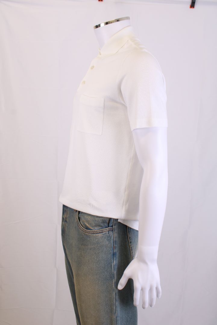 Hermes S/S Polo Top White M