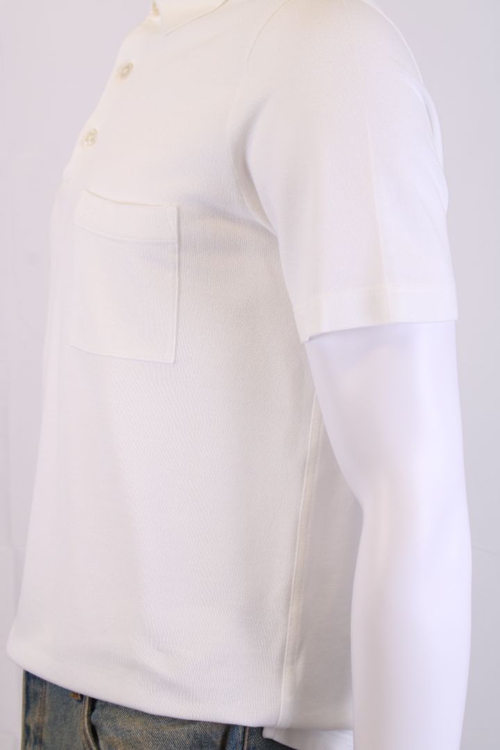 Hermes S/S Polo Top White M