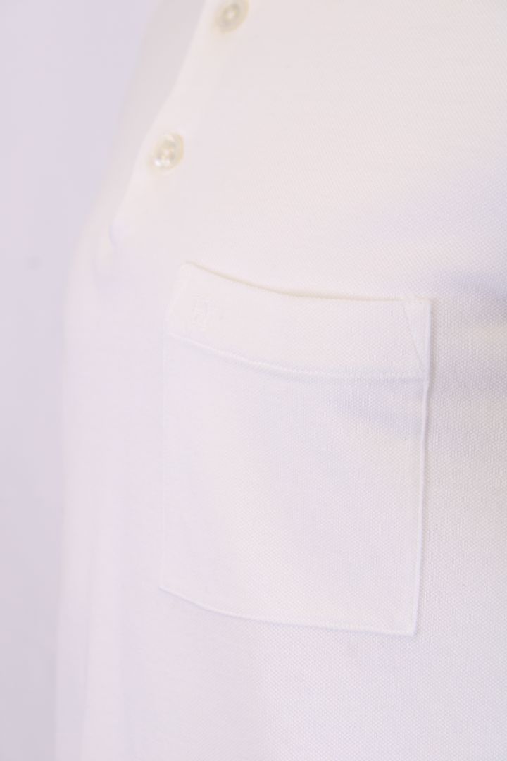 Hermes S/S Polo Top White M