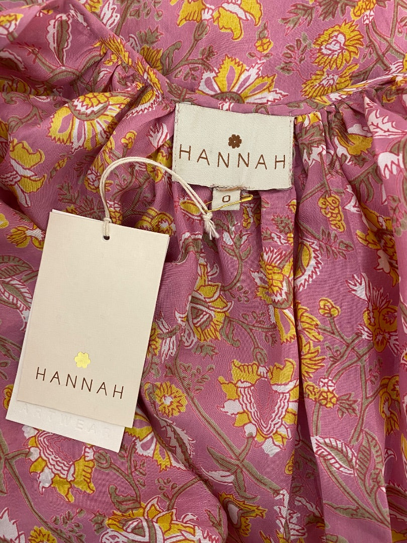 Hannah Floral Halter Dress Pink/ Yellow S
