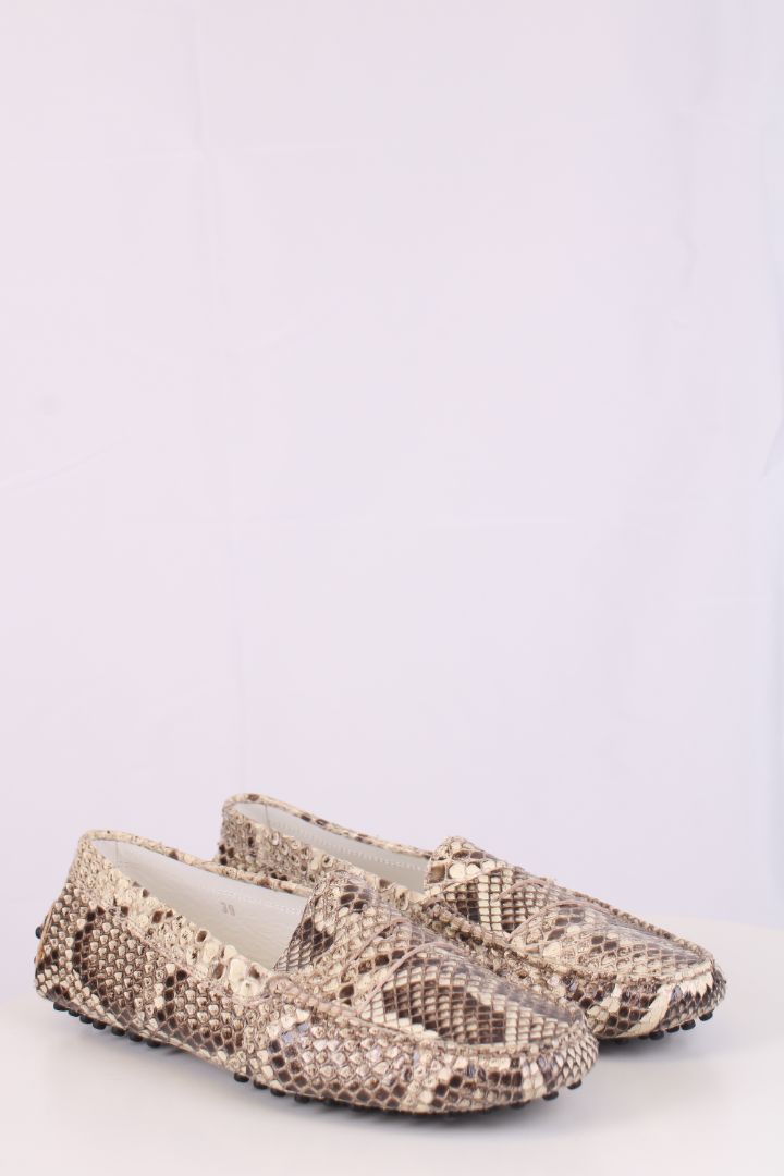 TODS Python loafers snake skin 39