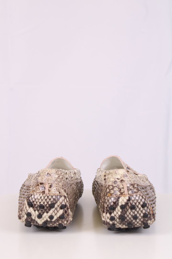 TODS Python loafers snake skin 39