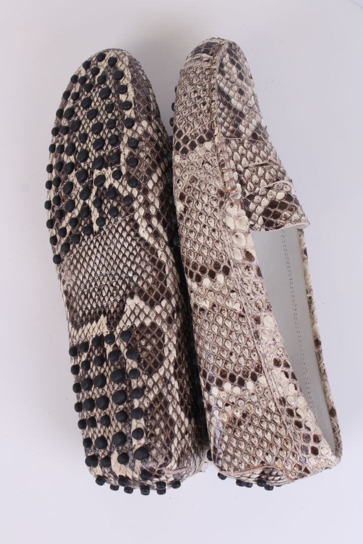 TODS Python loafers snake skin 39
