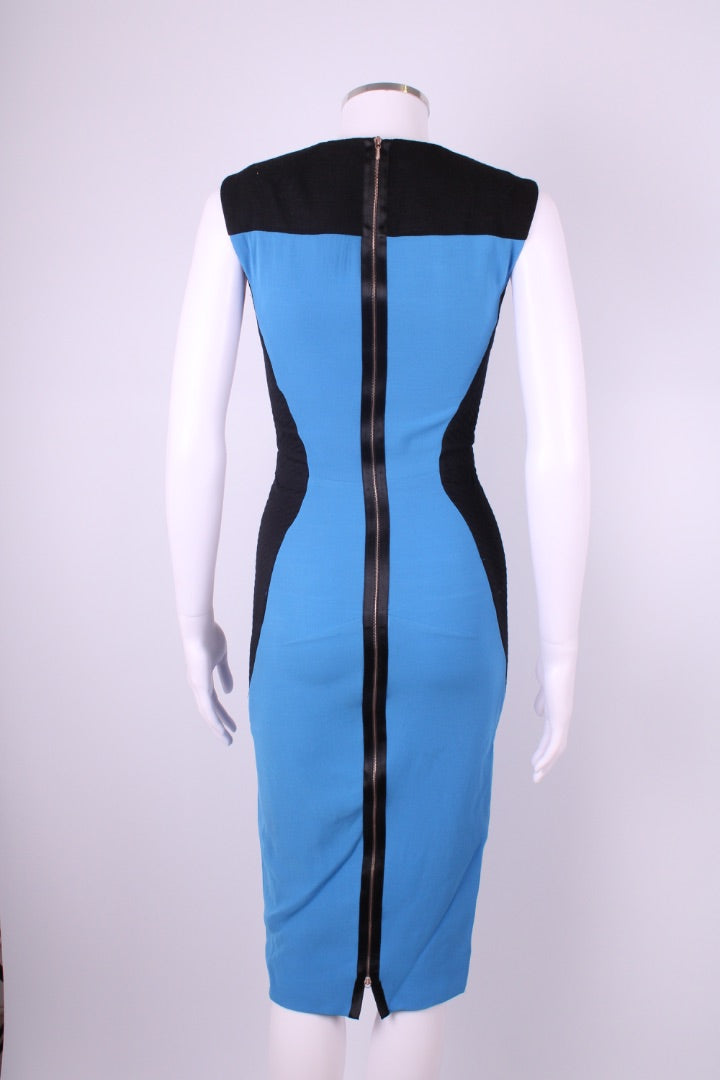 Victoria Beckham S/S Dress Blue/ Black 8
