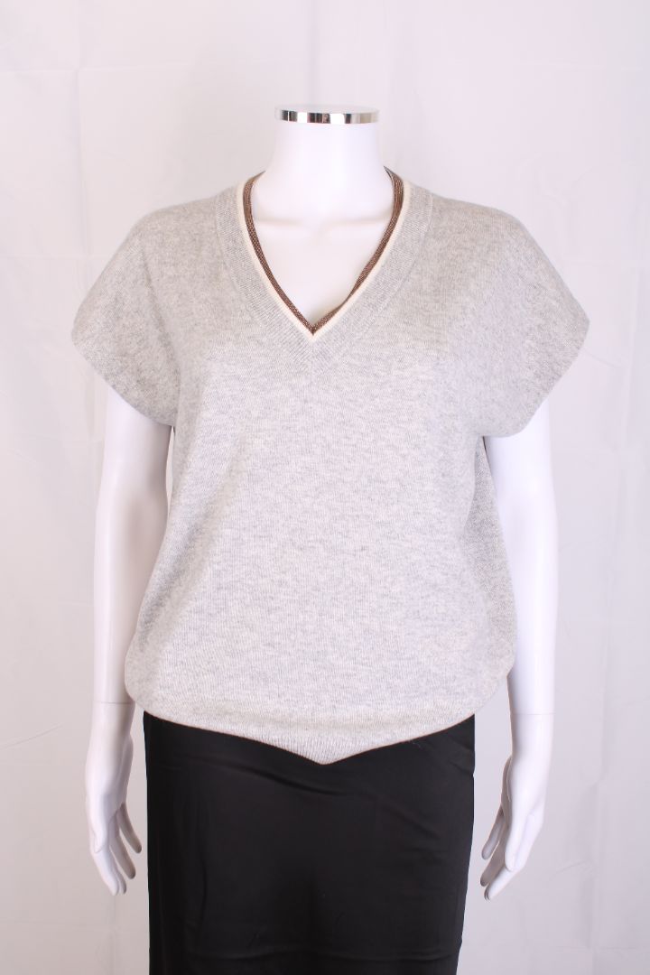 Brunello Cucinelli Short Sleeve Grey M