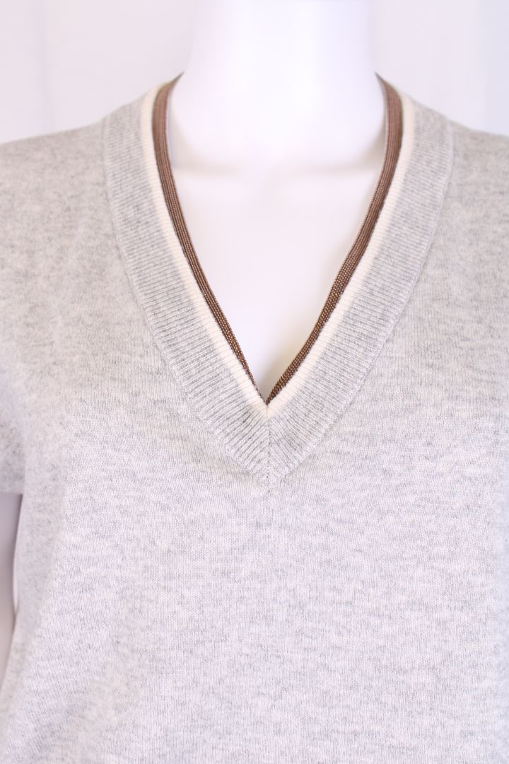 Brunello Cucinelli Short Sleeve Grey M