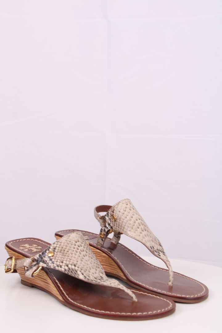 Tory Burch Snake skin small wedges Snake Print UK 6