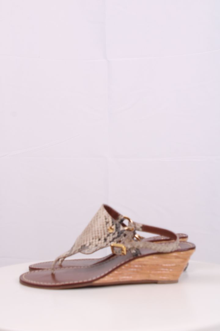 Tory Burch Snake skin small wedges Snake Print UK 6