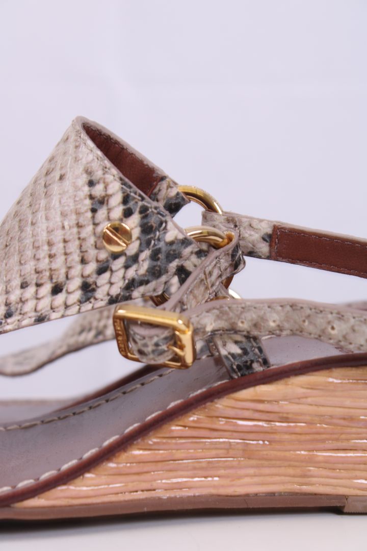 Tory Burch Snake skin small wedges Snake Print UK 6