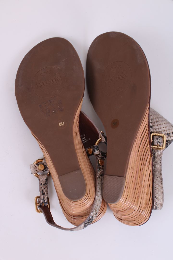 Tory Burch Snake skin small wedges Snake Print UK 6