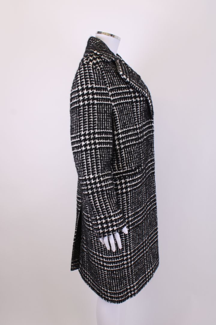 Ermanno Scervino Herringbone Coat Grey/ Black S