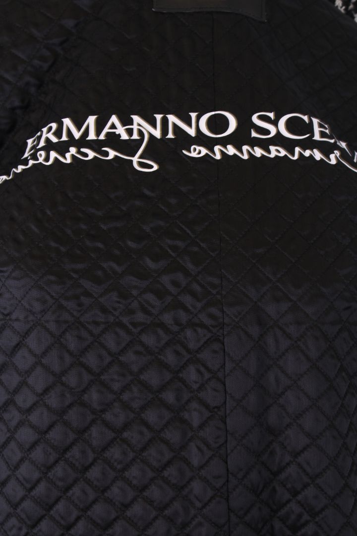 Ermanno Scervino Herringbone Coat Grey/ Black S