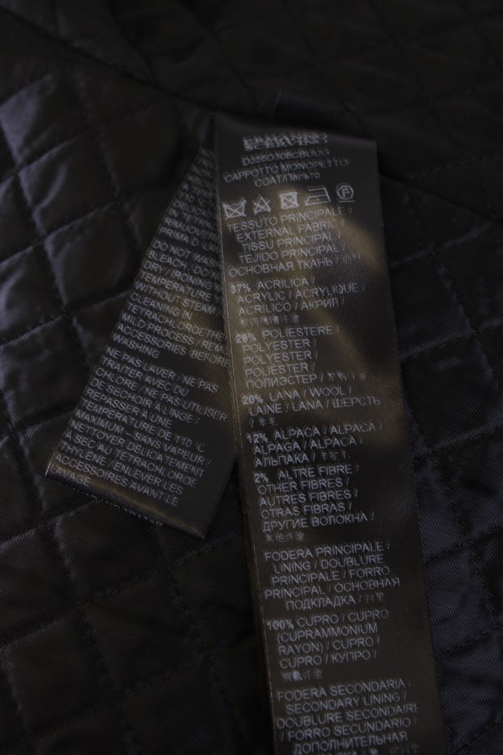 Ermanno Scervino Herringbone Coat Grey/ Black S
