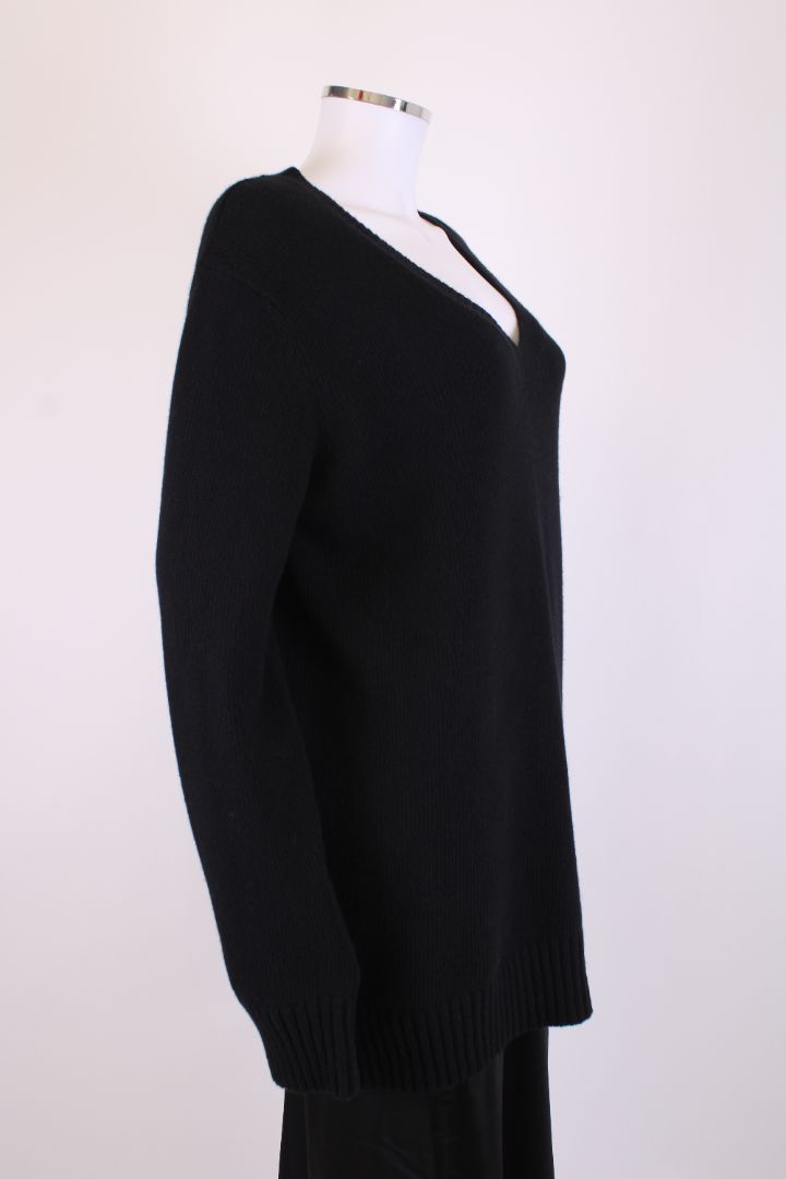Prada V Neck Jumper Black M