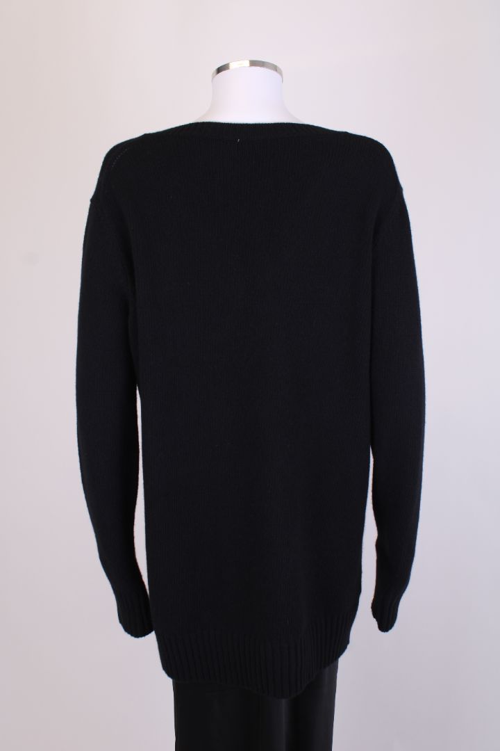 Prada V Neck Jumper Black M