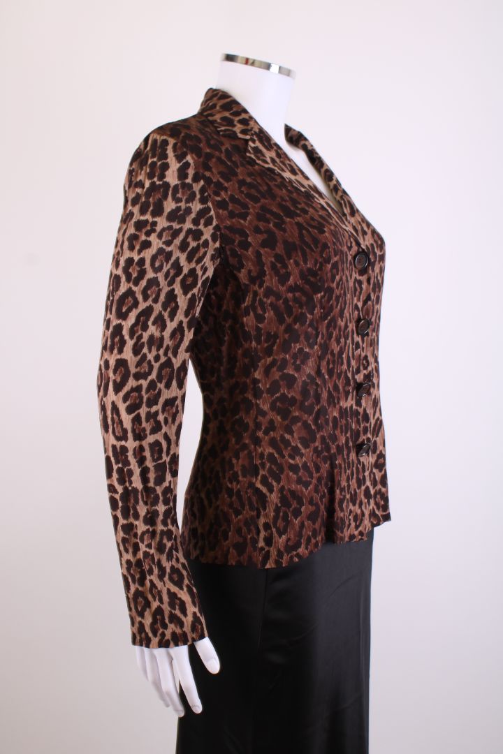 Dolce & Gabbana L/S Shirt Jacket Leopard Print M