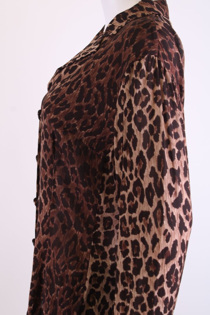 Dolce & Gabbana L/S Shirt Jacket Leopard Print M