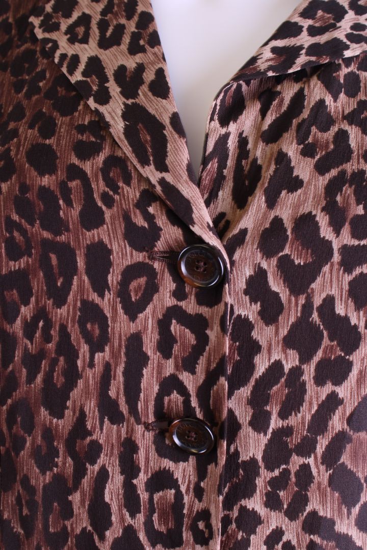 Dolce & Gabbana L/S Shirt Jacket Leopard Print M