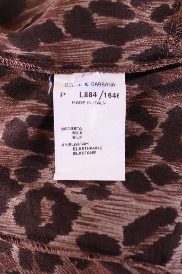 Dolce & Gabbana L/S Shirt Jacket Leopard Print M