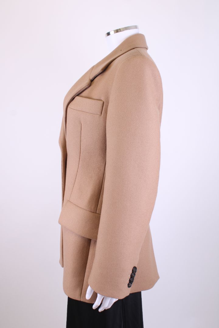 Prada Single Breasted Jacket Beige S
