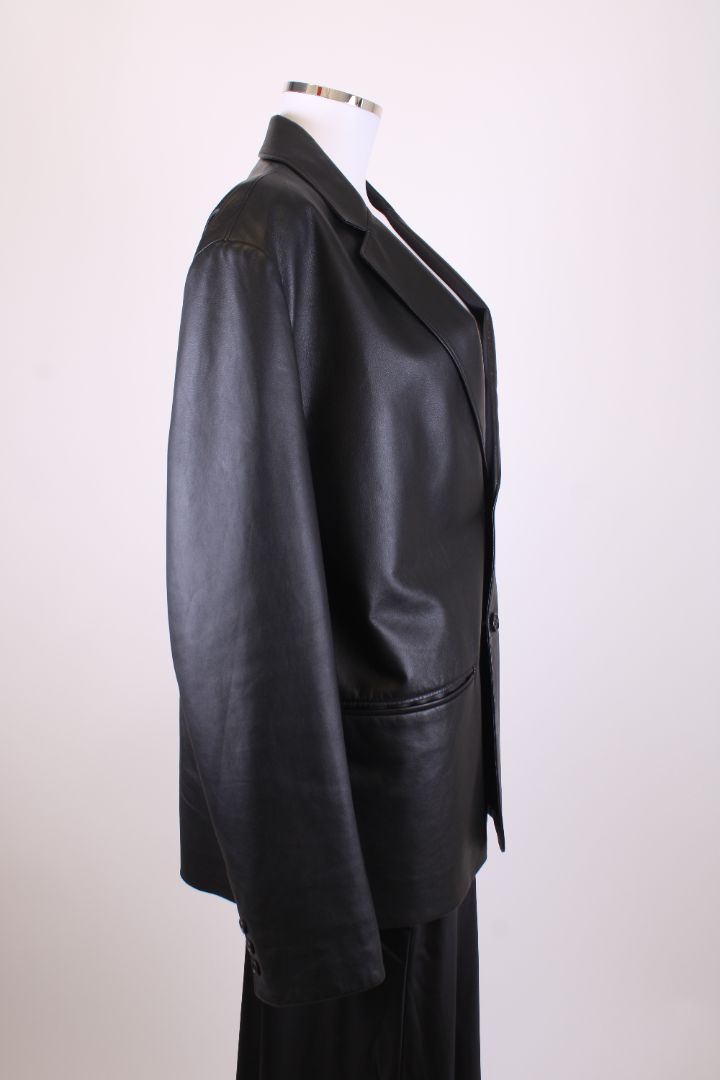 Prada Leather Jacket Black M