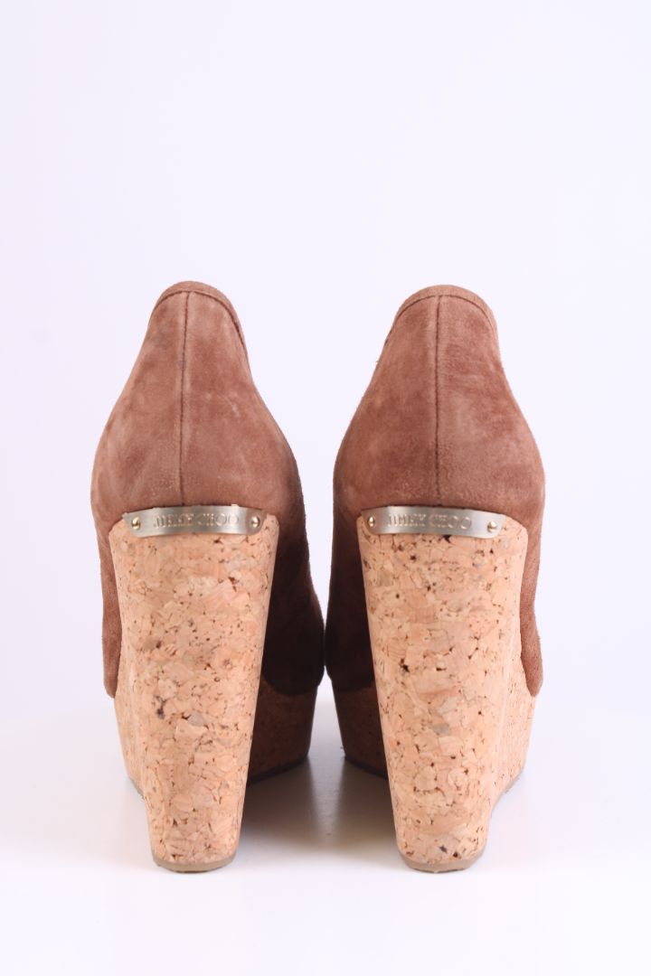 Jimmy Choo Suede wedges Tan 39