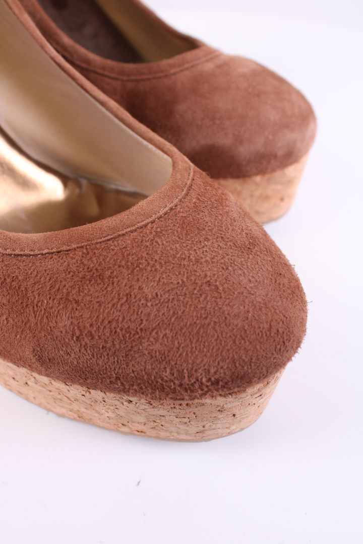 Jimmy Choo Suede wedges Tan 39