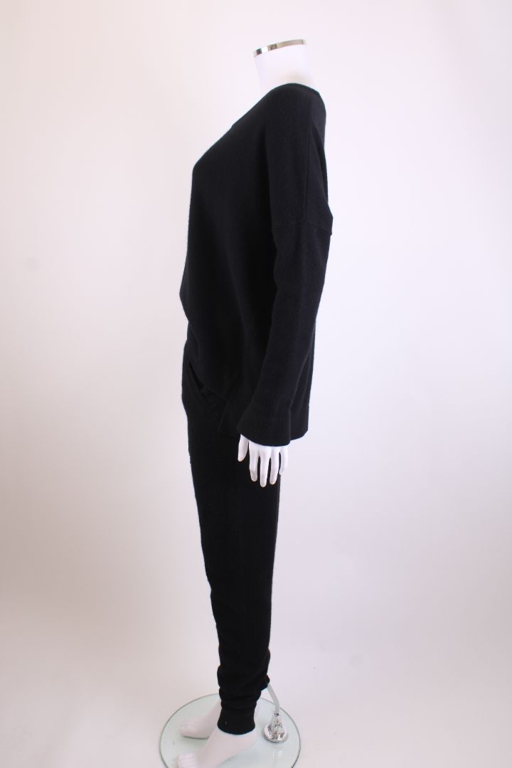 Notshy Cashmere Knitted Lounge Co-Ord Black S